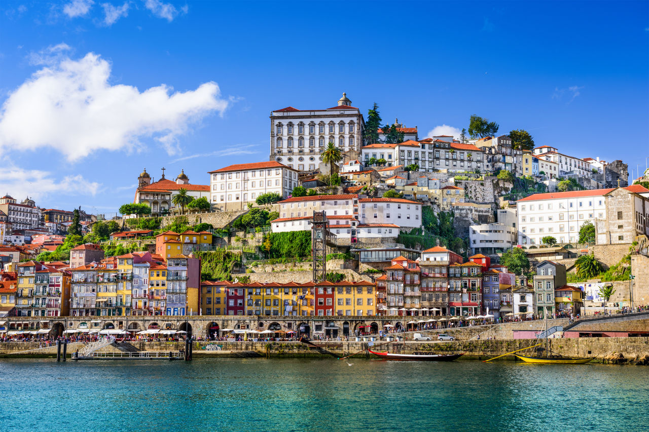 Porto mit Blick auf die schöne Altstadt